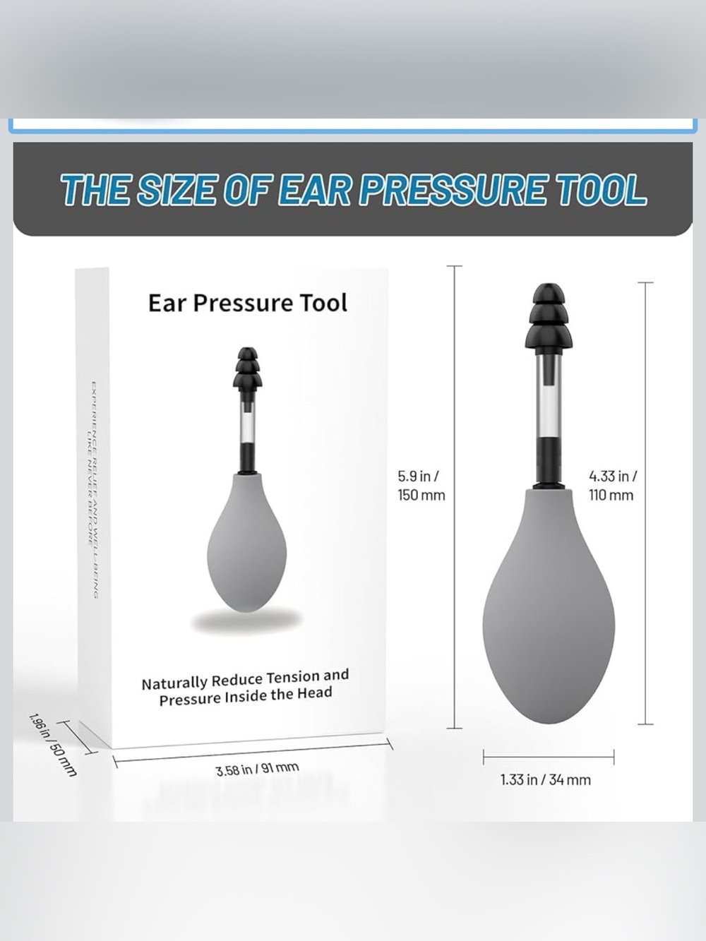 Ear pressure reducing tension tool w/ Ear Plugs Bundle NWT - Picture 3 of 4
